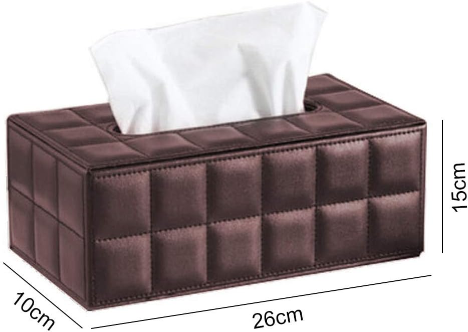 VIO Tissue Holder Tissue Box Rectangle Paper Towel Holder Desktop Napkin Storage Container Kitchen Tissue Tray for Home, Office and Car (BLACK)