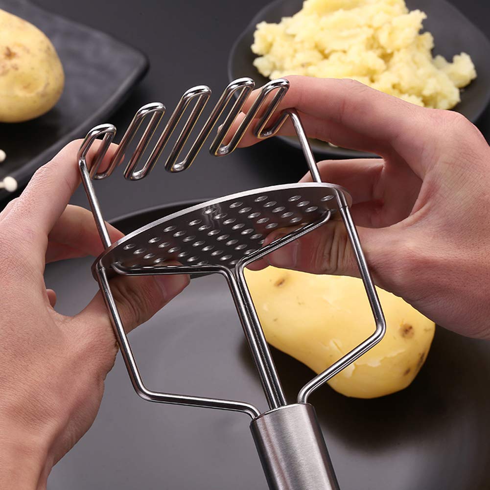 VIO Stainless Steel Hand Masher (Mash for Dal/Vegetable/Potato/Baby Food/pav bhaji),Utensil Machine for Home