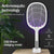 VIO Mosquito Killer Racket Rechargeable Handheld Electri Fly Swatter Mosquito Killer Racket Bat with UV Light Lamp Racket USB Charging Base