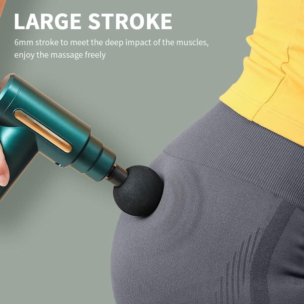 VIO Deep Tissue Muscle Home Pain Relief Fascia Massager Unisex Mini Smart Fitness (BLACK)