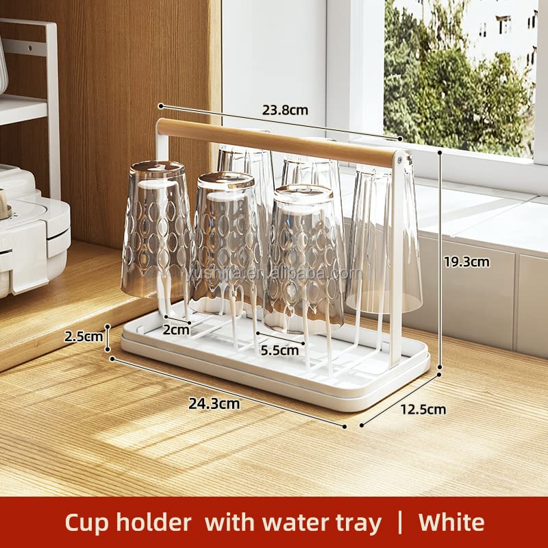drying rack that waters plants VIO Cup Drying Rack, 6 Cup Drainer Stand Rack Non-slip Mugs Cups Organ – Vio Stores