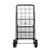 VIO Black Heavy Duty Portable Folding Shopping Utility Cart Trolley, Foldable Collapsible Grocery Shopping Trolley