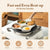 VIO Non-Stick Egg Frying Pan Pancake Omelette Pan Aluminium Alloy Fried Egg Cooker for Cooking Ham Omelette Egg (3 CUP New Black)