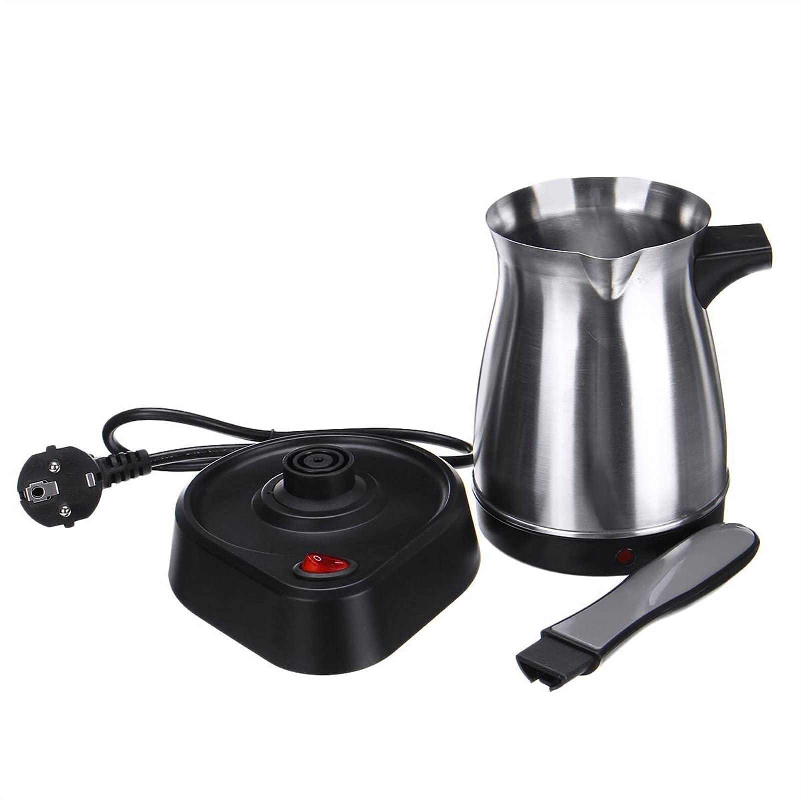 VIO Electric Hot Water Kettle 500ml Stainless Steel Coffee Machine Greek Turkish Coffee Maker Portable Waterproof Electric Hot Boiled Pot Home Portable Tea Maker