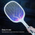 VIO Mosquito Killer Racket Rechargeable Handheld Electri Fly Swatter Mosquito Killer Racket Bat with UV Light Lamp Racket USB Charging Base