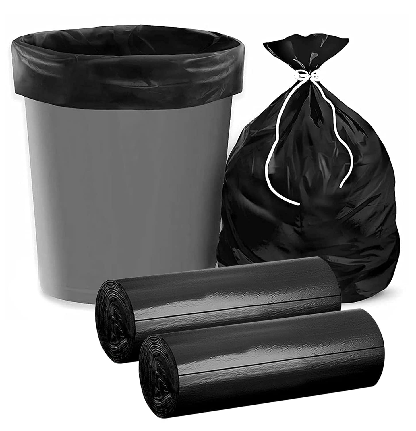VIO Biodegradable Garbage Bags, Garbage Bags, Dustbin Bags, 90 * 120 cm (Black)