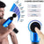 VIO Muscle Massage Gun, Professional Handheld Deep Tissue Massage Gun, 6 Adjustable Speed Percussion Massage Rechargeable Body Muscle Massager with 4 Massage Heads for Pain Relief (BLUE)