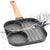 VIO Non-Stick Egg Frying Pan Pancake Omelette Pan Aluminium Alloy Fried Egg Cooker for Cooking Ham Omelette Egg (3 Section)