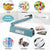 VIO Impulse Bag Sealer, Manual Poly Bag Sealing Machine w/Adjustable Timer Electric Heat Seal Closer (300 mm)