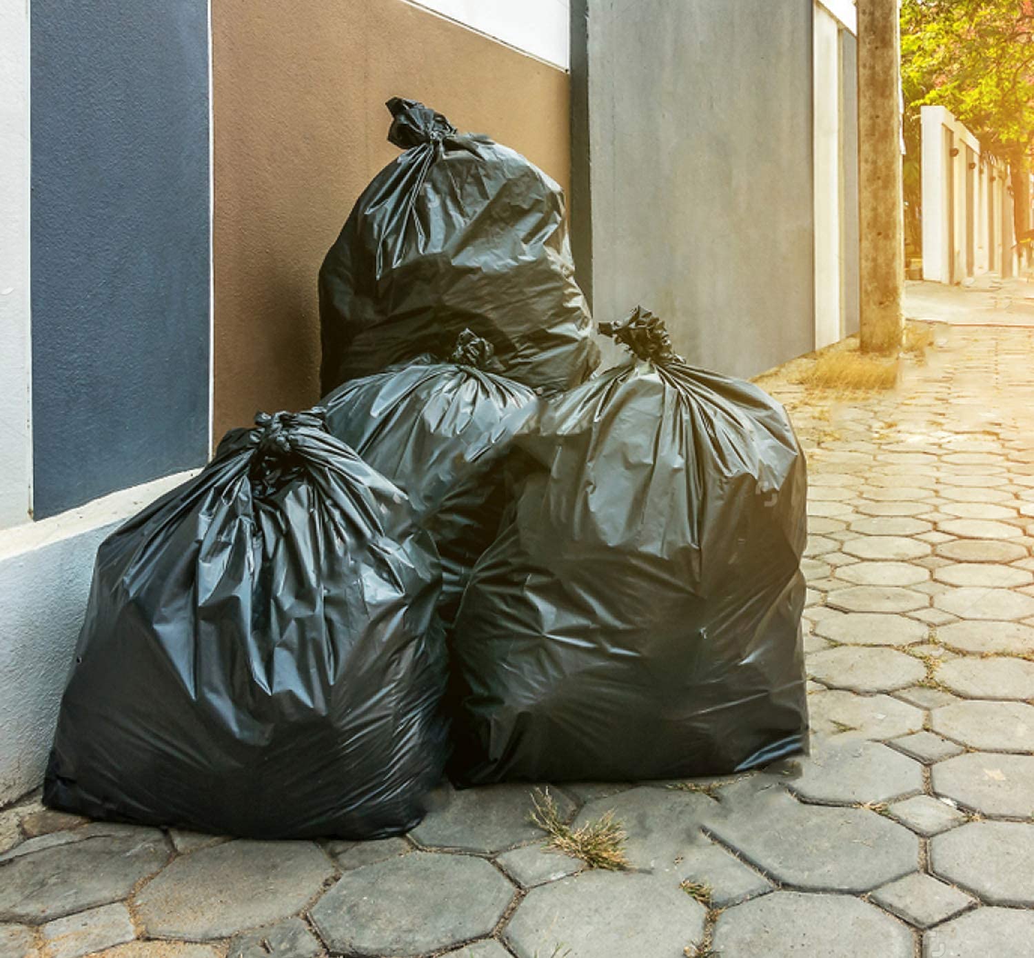VIO Biodegradable Garbage Bags, Garbage Bags, Dustbin Bags, 90 * 120 cm (Black)
