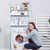 VIO Washing Machine Storage Shelf Rack 3 Tiers, Bathroom Shelves Toilet Shelf Space Saving,Easy to Assemble Bathroom Storage Shelf No Drilling White