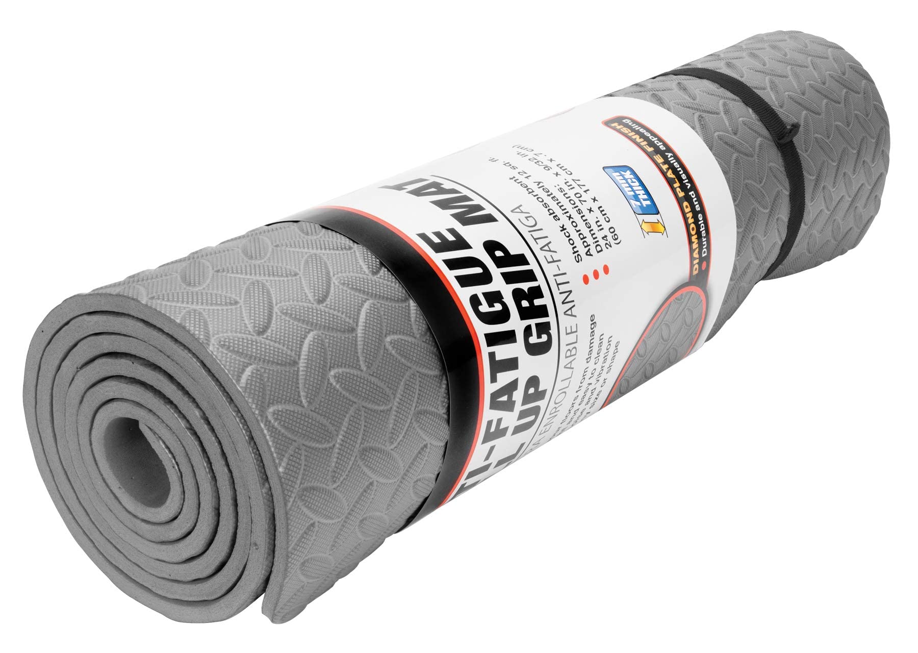 VIO Anti-Fatigue Grip Mat Roll 12 square feet, Grey