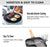 VIO Non-Stick Egg Frying Pan Pancake Omelette Pan Aluminium Alloy Fried Egg Cooker for Cooking Ham Omelette Egg (3 Section)