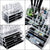 VIO 4 Drawer & 16 Compartment Acrylic COSMATIC Storage Box Makeup Organiser Jewellery Stand and Organizer Cosmetic Holder Cases