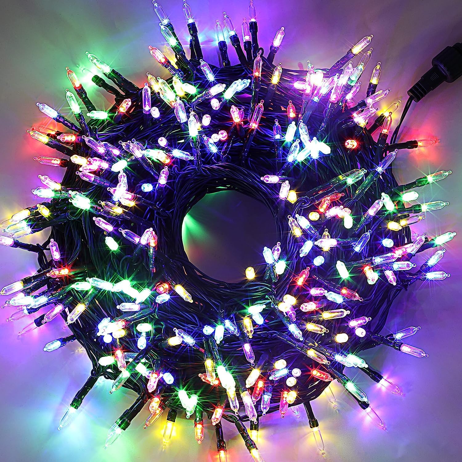 VIO 200 LED String Lights for Indoor and Outdoor Use, Colored Festive Lights, Plug-in Twinkle Lights for Trees, Room, Bedroom, Wedding, Birthday, Eid, Christmas, Diwali Decorations. (Multicolor)