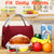 VIO Insulated Lunch Bags for Women Men Lunch Box Small Lunch Tote Bag Cooler Tote Box for Work Picnic Travel (black)