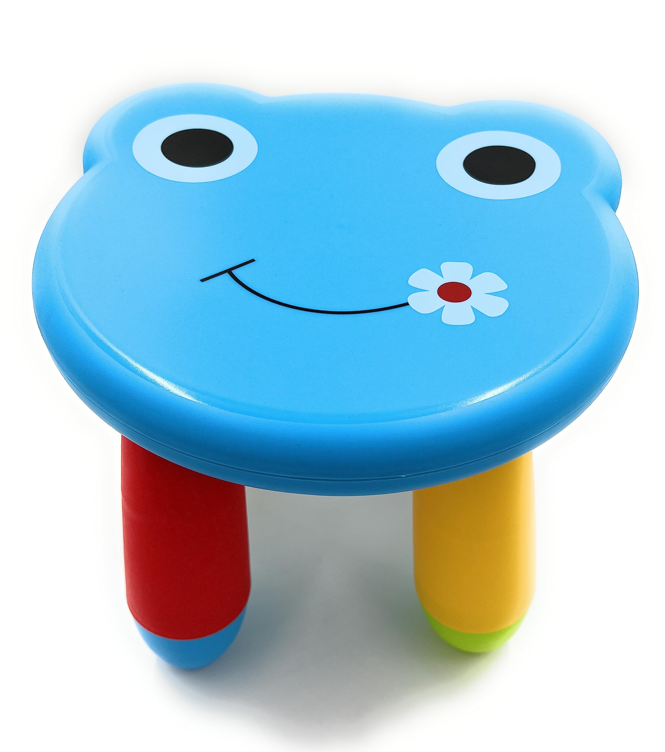 VIO Kids Lightweight, Durable, Sturdy, Colorful Foot Stools for Study, Activity, Play in Indoor, Outdoor, Garden, Playroom, Kindergarten, Preschool, Nursery, School, Home and Bathroom (Blue)