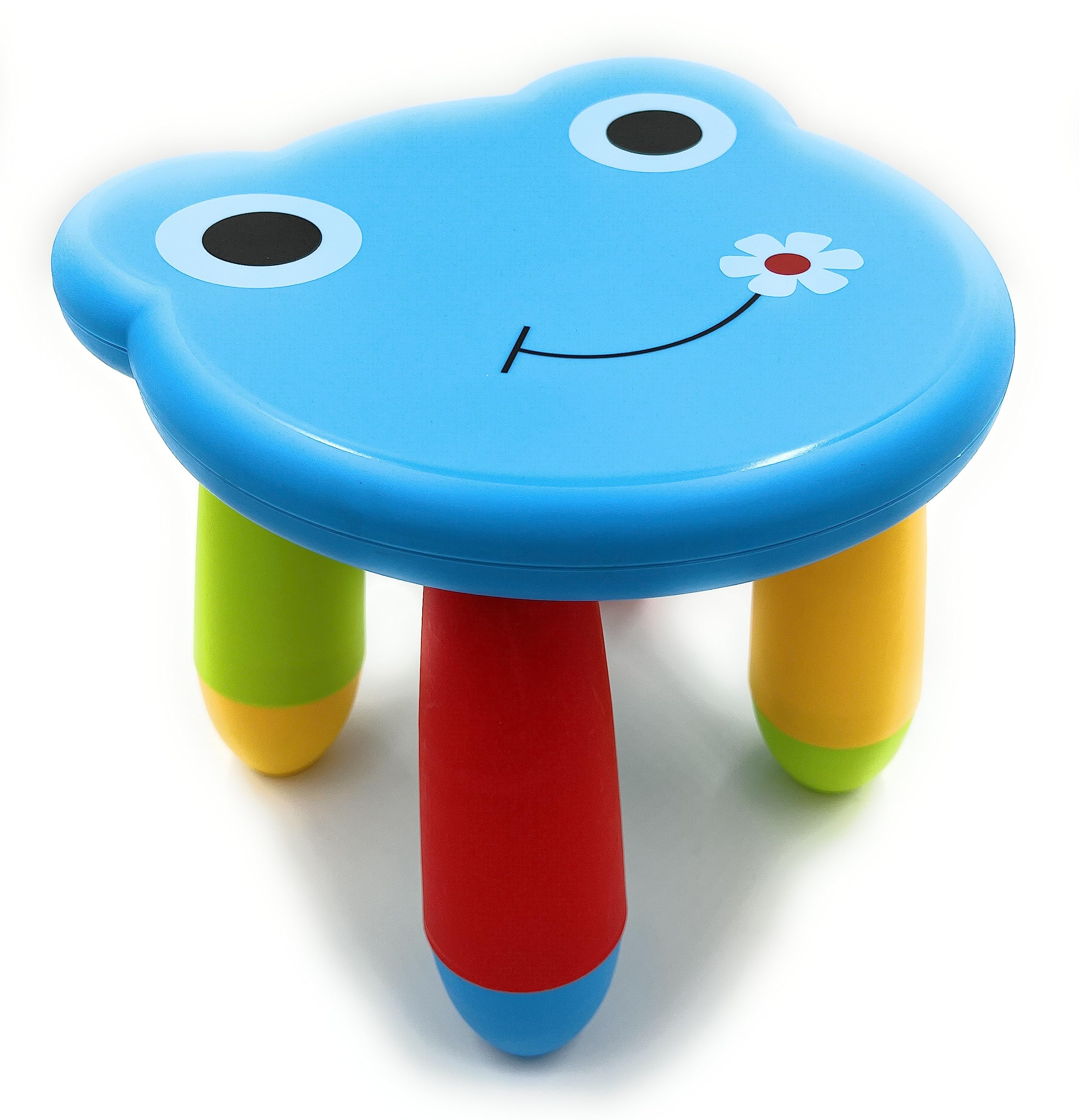 VIO Kids Lightweight, Durable, Sturdy, Colorful Foot Stools for Study, Activity, Play in Indoor, Outdoor, Garden, Playroom, Kindergarten, Preschool, Nursery, School, Home and Bathroom (Blue)